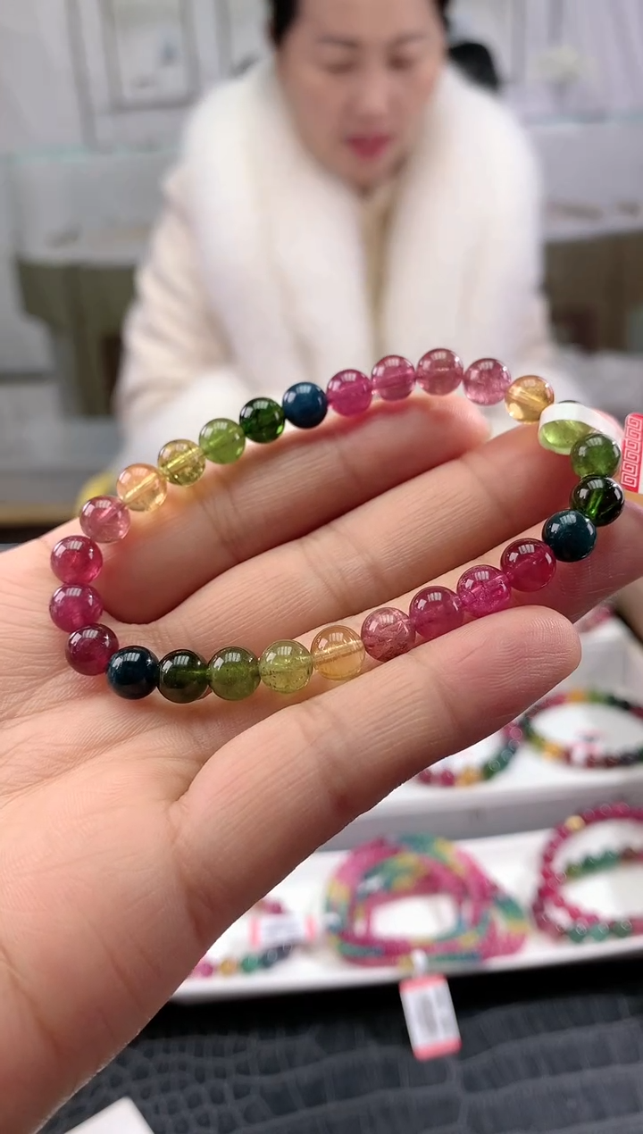 【闪购商品】碧玺手串未镶嵌多样性发一条