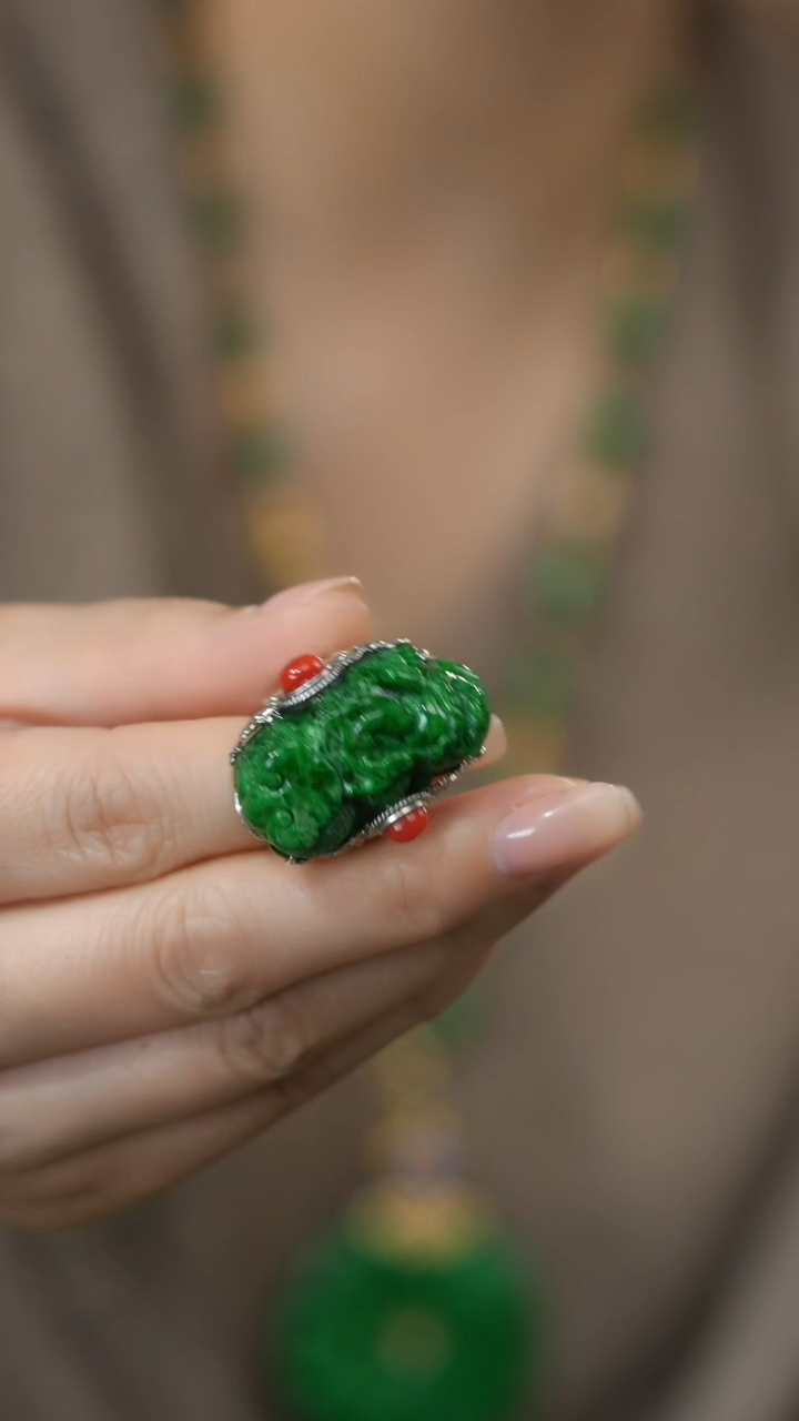 未镶嵌戒指翡翠@WS008111012@