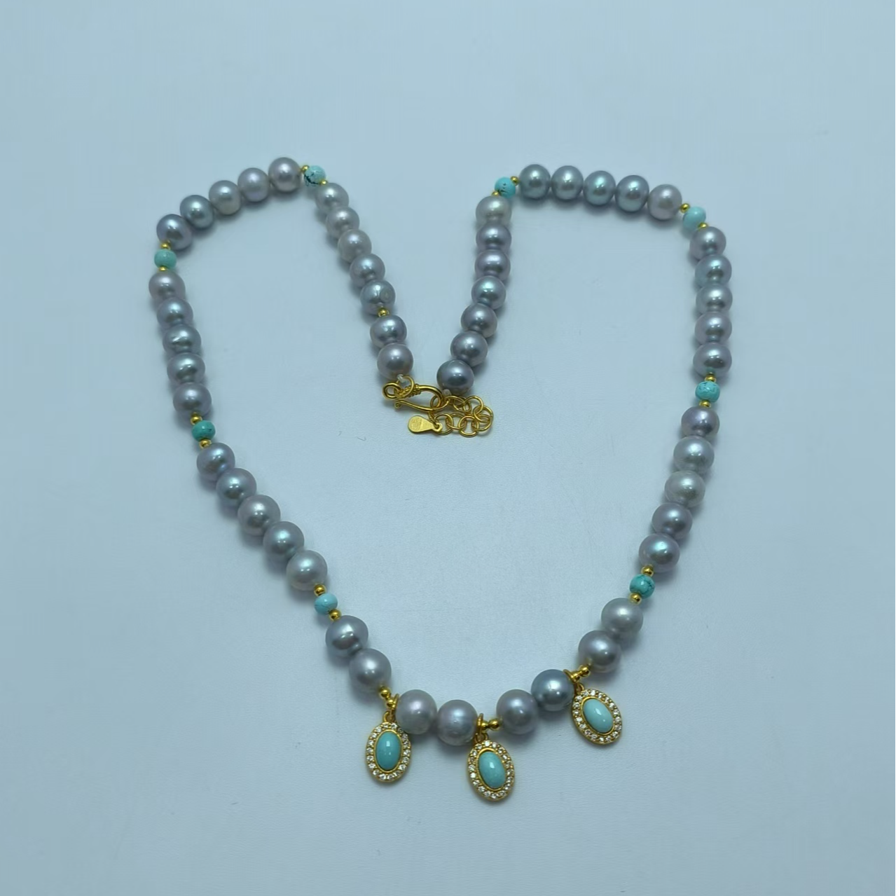 灰色珠子+松松项链 B5972 多样性发货其一 气质 | 时尚 珠宝 素款