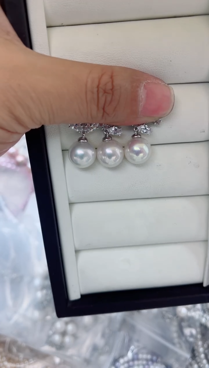 吊坠(不含链)银S925镶嵌淡水珍珠多样性发其一，非无暇