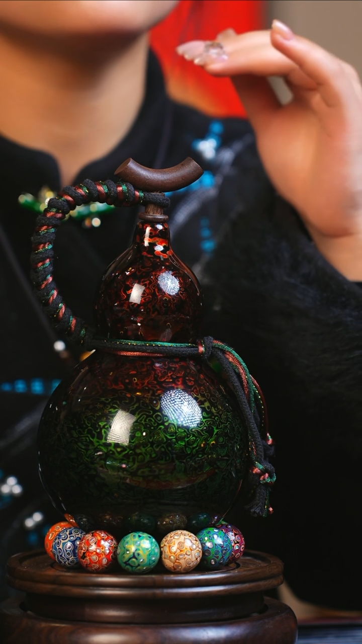 【闪购商品】JS141大师姐臻选非遗大漆酒葫芦