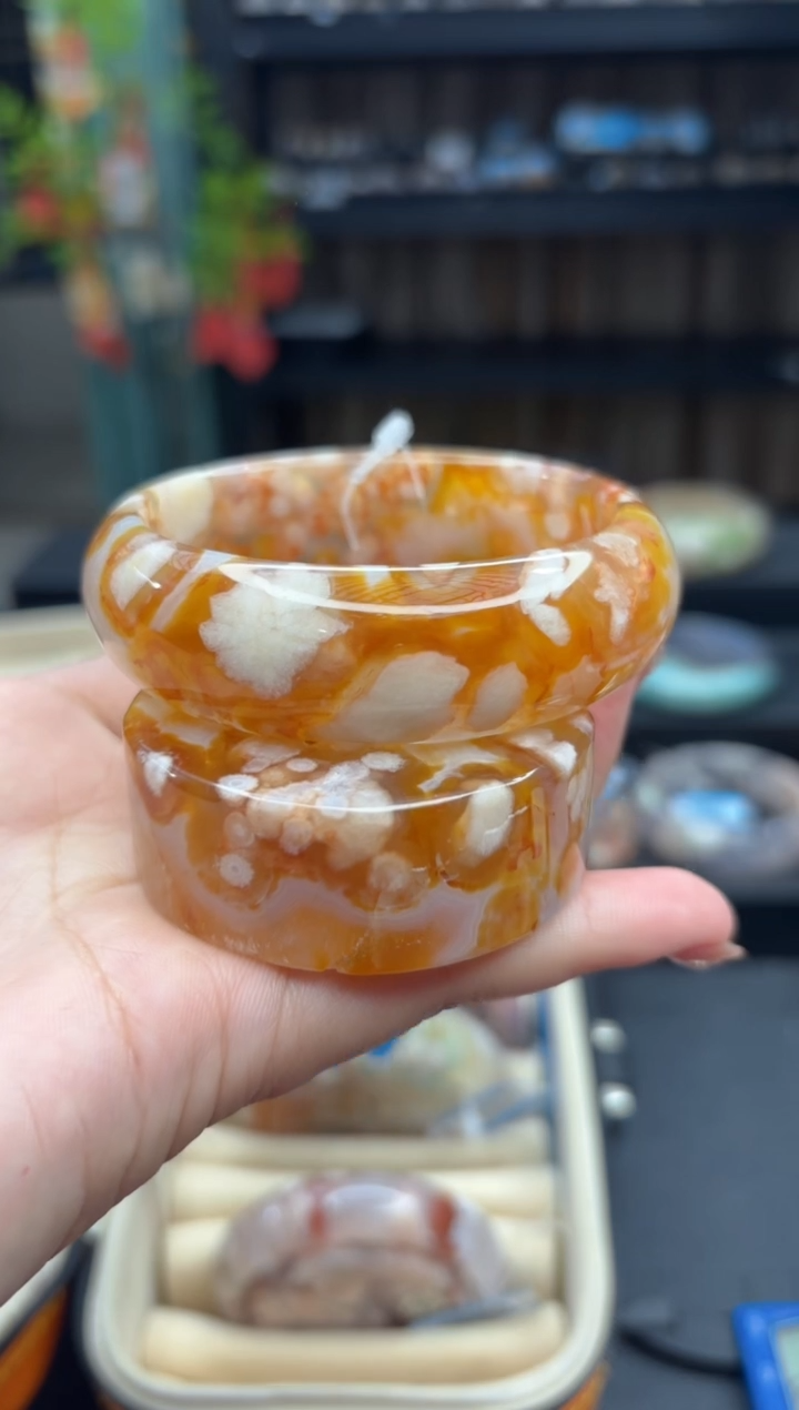 【闪购商品】石英质玉手镯未镶嵌472（57圈赠送镯心）