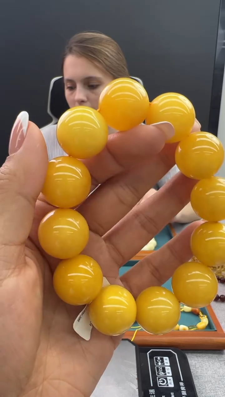 【闪购商品】未镶嵌琥珀手链1秒拍号