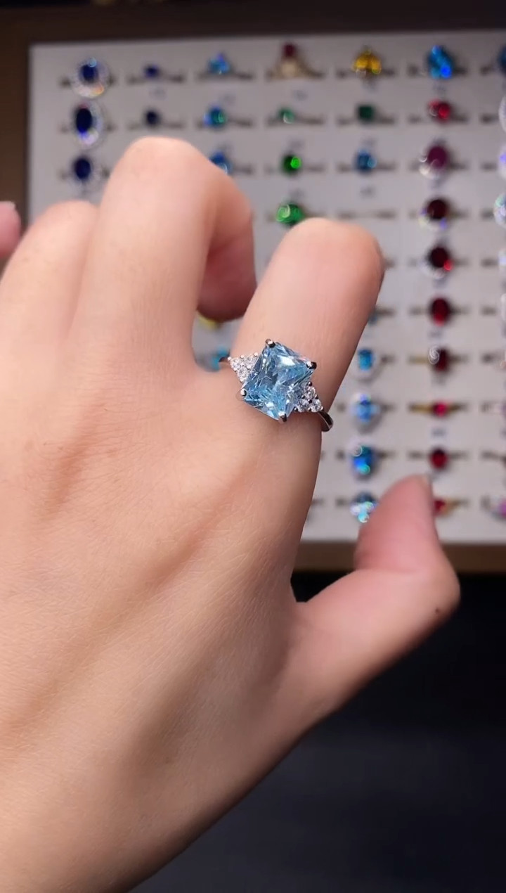 6克拉碧玺（处理）欧美风戒指