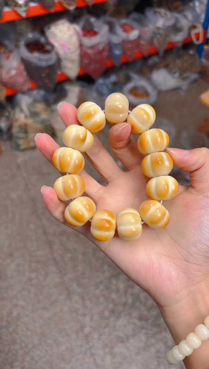 吊坠菩提根/象牙果新款大卡南瓜单圈