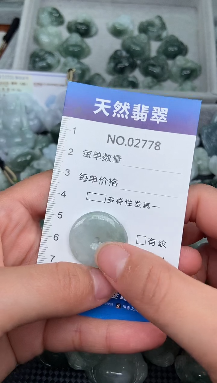 颈饰未镶嵌翡翠纯天然A货翡翠2778
