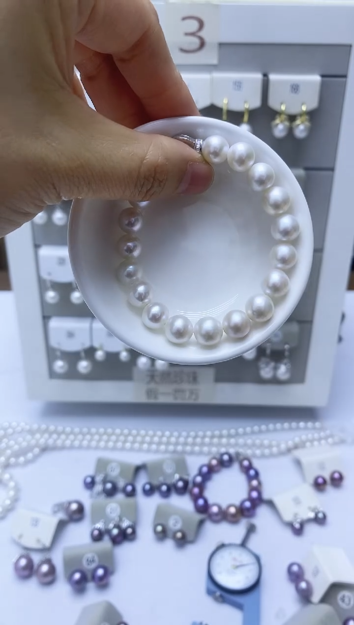 【闪购商品】淡水珍珠手串银S925镶嵌手串