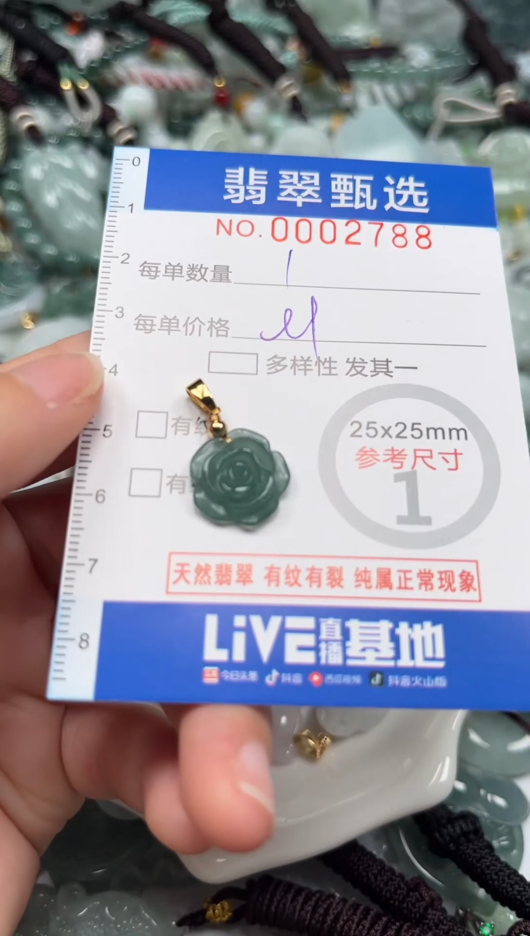 【闪购商品】翡翠颈饰未镶嵌00..2788