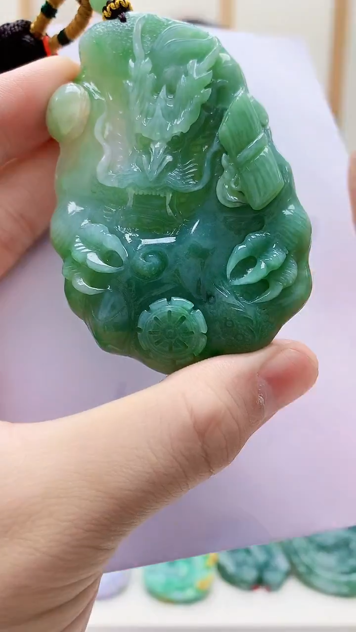 未镶嵌定制翡翠4812bb-毛货挂件92