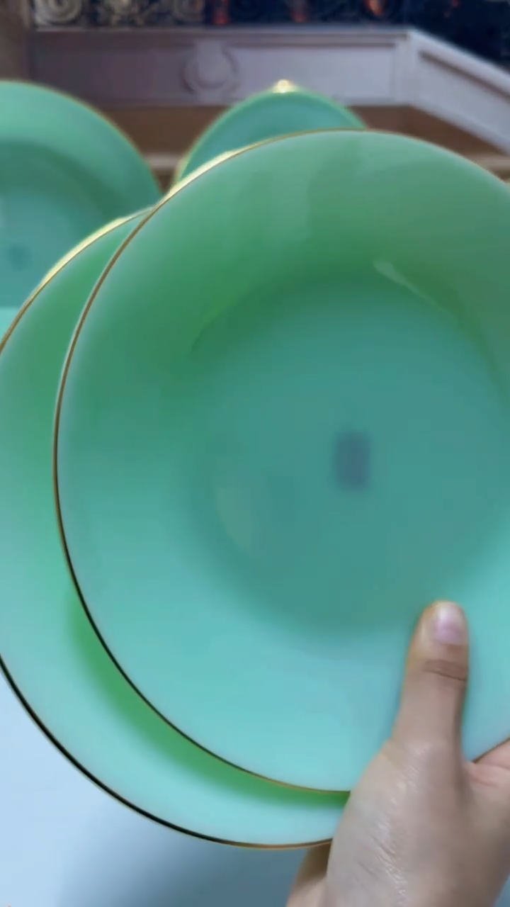 【闪购商品】...8英寸深盘6个  玉瓷【贝美】