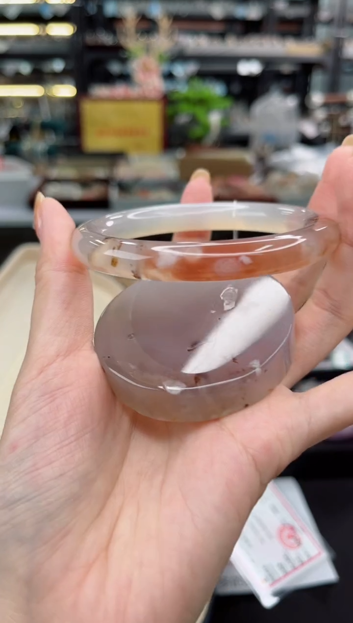 【闪购商品】石英质玉手镯未镶嵌61圈口（赠品镯心）677084