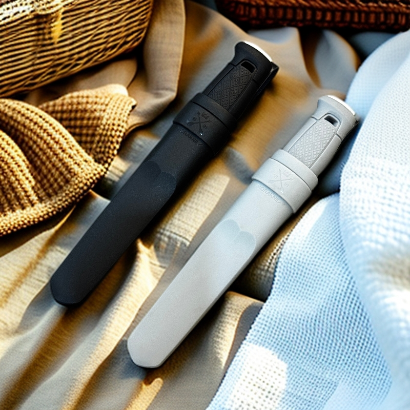 体验版【黑客】黑/灰柄山特维克14C28N不锈钢 斯堪刃多功能刀