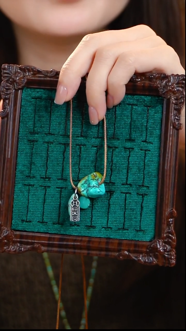 未镶嵌绿松石项链绿松