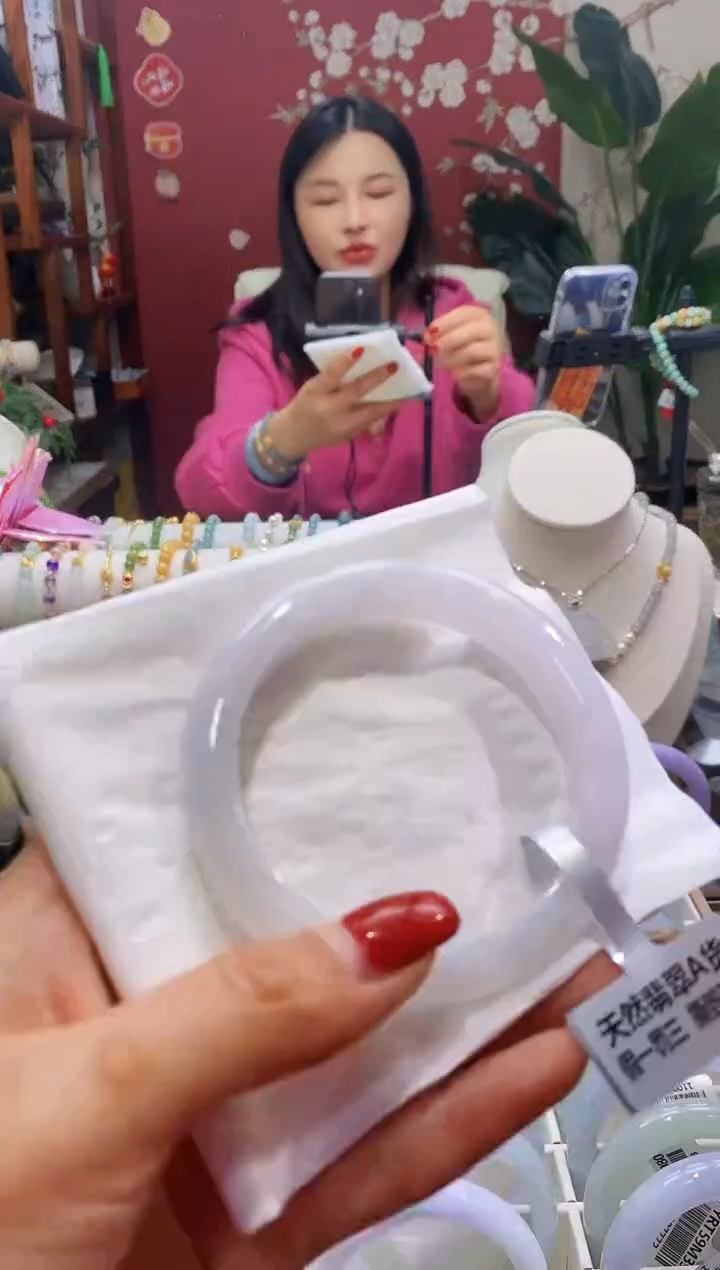 【闪购商品】翡翠手镯未镶嵌105冰淡紫59.3/12.3*9.2