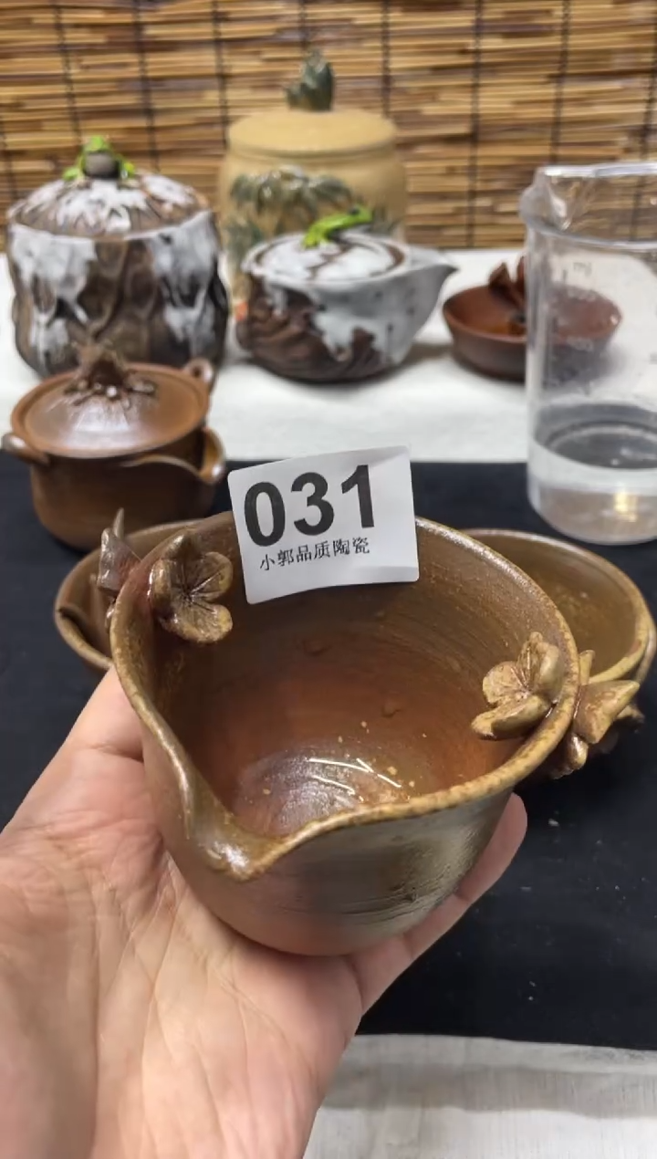 【闪购商品】杯031精美粗陶手工柴烧