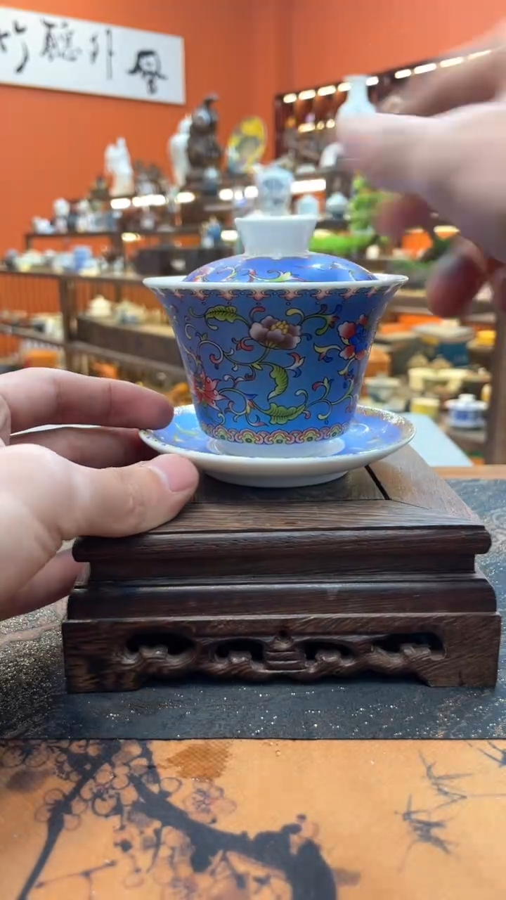 【闪购商品】@@@@@@@@@@@珐琅彩三才盖碗