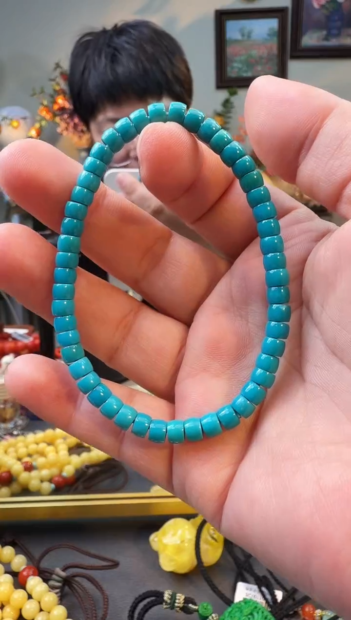 未镶嵌绿松石手串手串