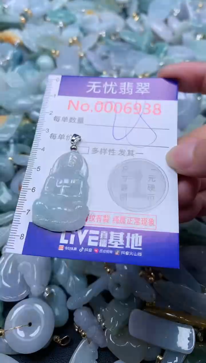 翡翠未镶嵌吊坠(不含链)6938