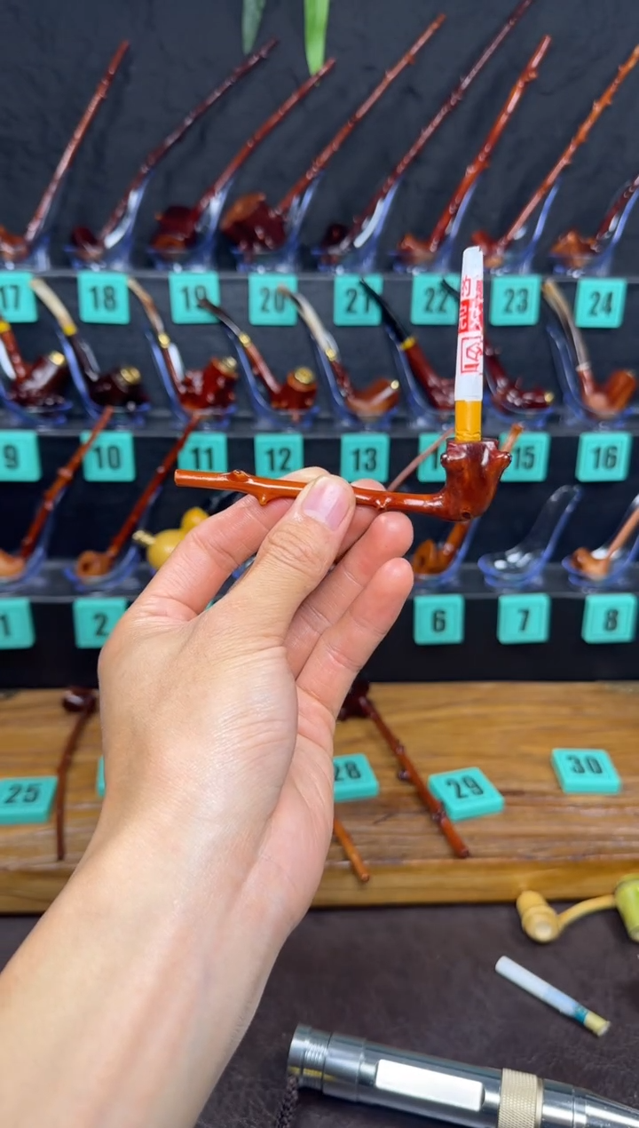 一物一图檬子木手工香烟嘴