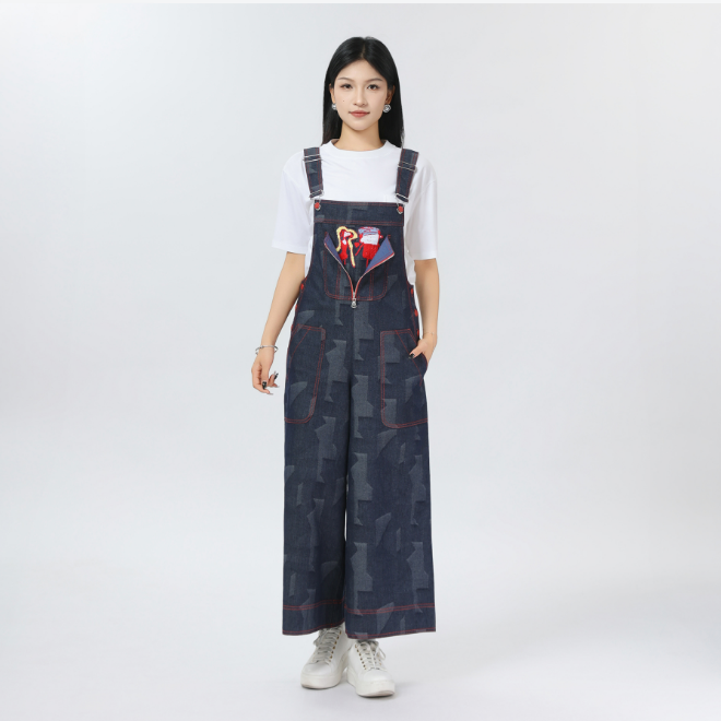 新款时尚百搭显瘦气质背带裤510016-4A52432