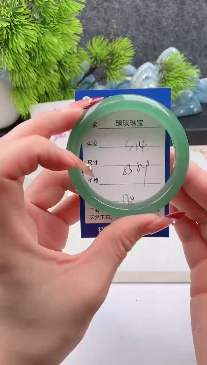 【闪购商品】石英质玉手镯未镶嵌东陵玉微色差S14