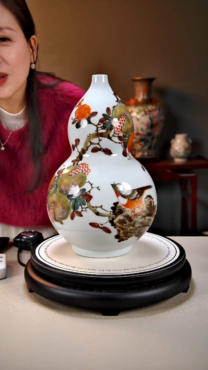 摆件陶景德镇手绘陶瓷25