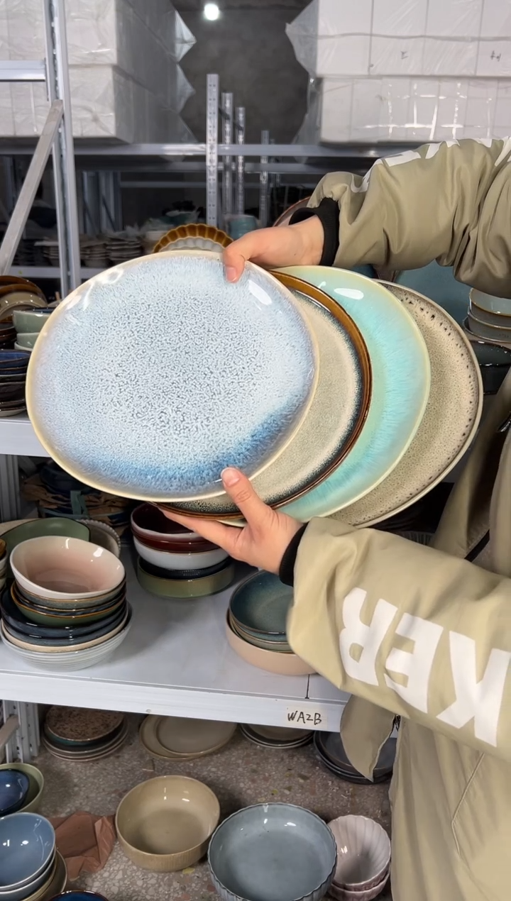 陶瓷外贸尾货瑕疵满20包邮X4 大盘组合