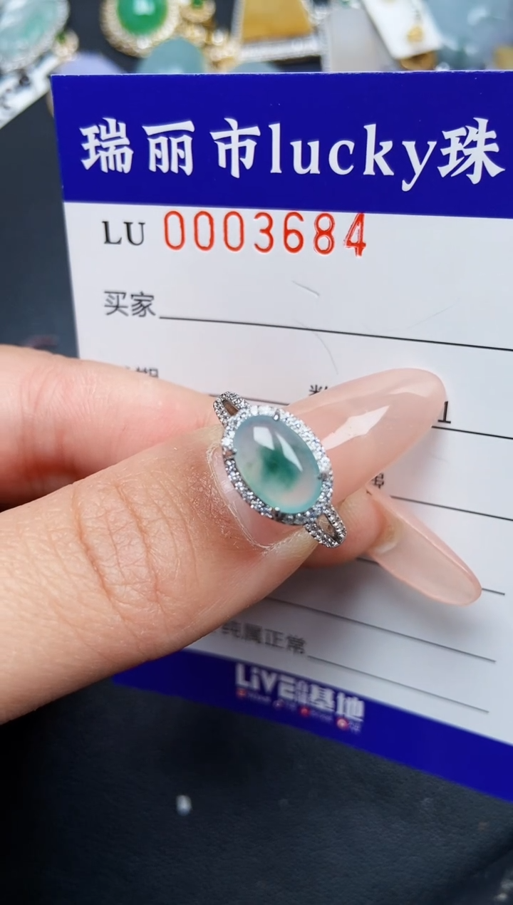 【闪购商品】翡翠颈饰银S925镶嵌3684