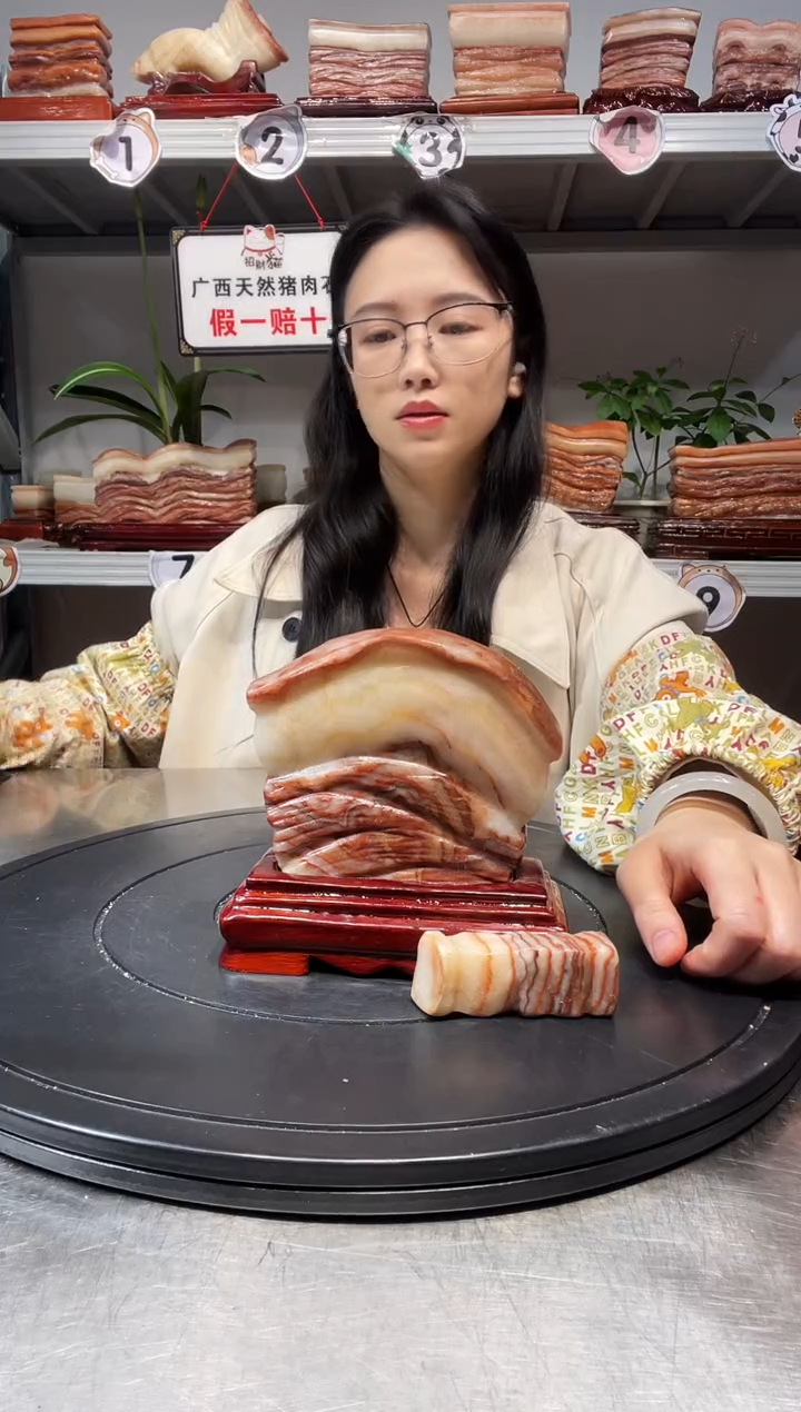 石材天然石材柳州猪肉石尺寸13-13-2.5