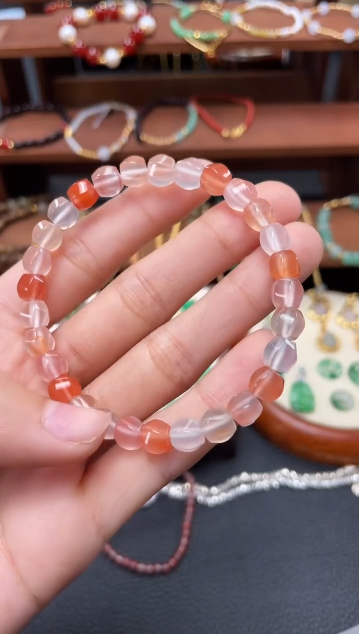 【闪购商品】南红玛瑙手串未镶嵌一个  JK223