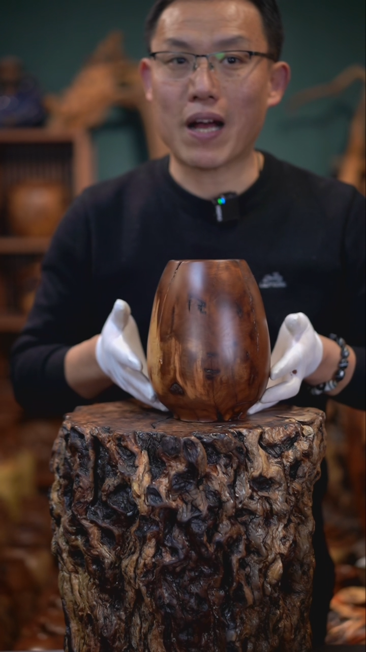 【闪购商品】枣木雷击枣木鸡心罐