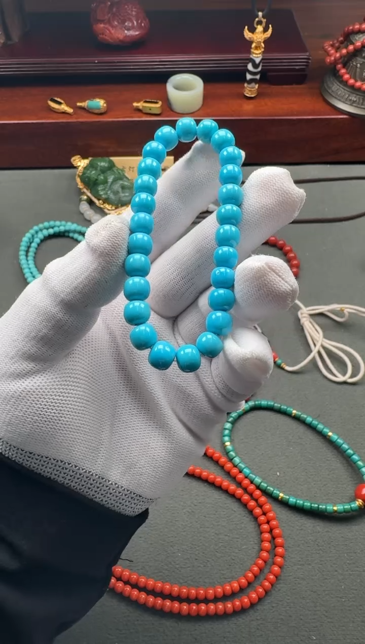 【闪购商品】绿松石手串手串未镶嵌手串手串