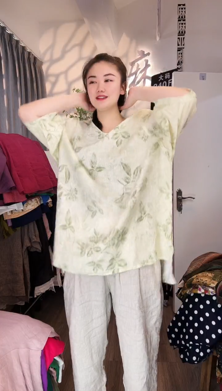 亚麻汉麻苎麻大码女装