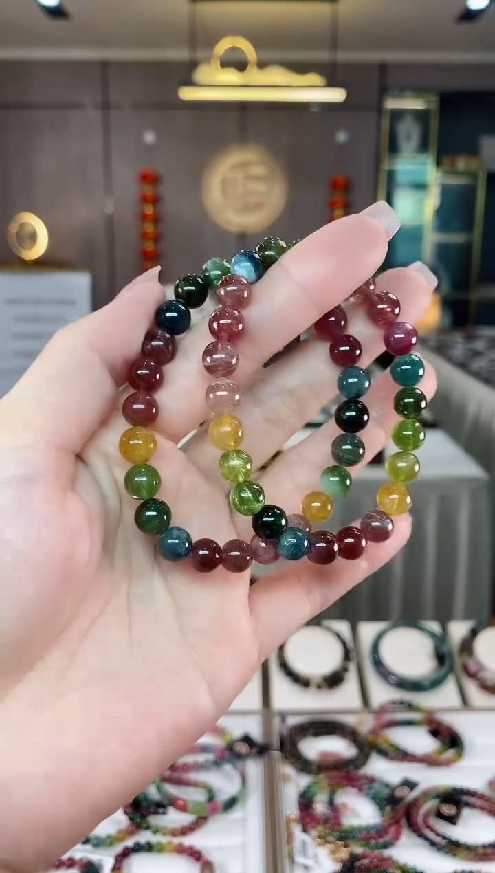 【闪购商品】碧玺单圈手串7mm+未镶嵌（多样性发一条）hon