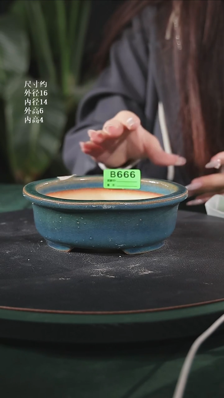 【石湾花盆】5寸椭圆盆666