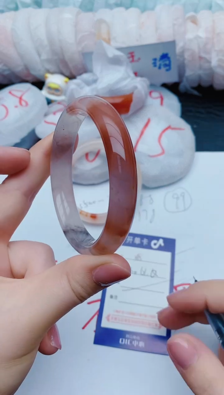 石英质玉手镯未镶嵌x48+60-61