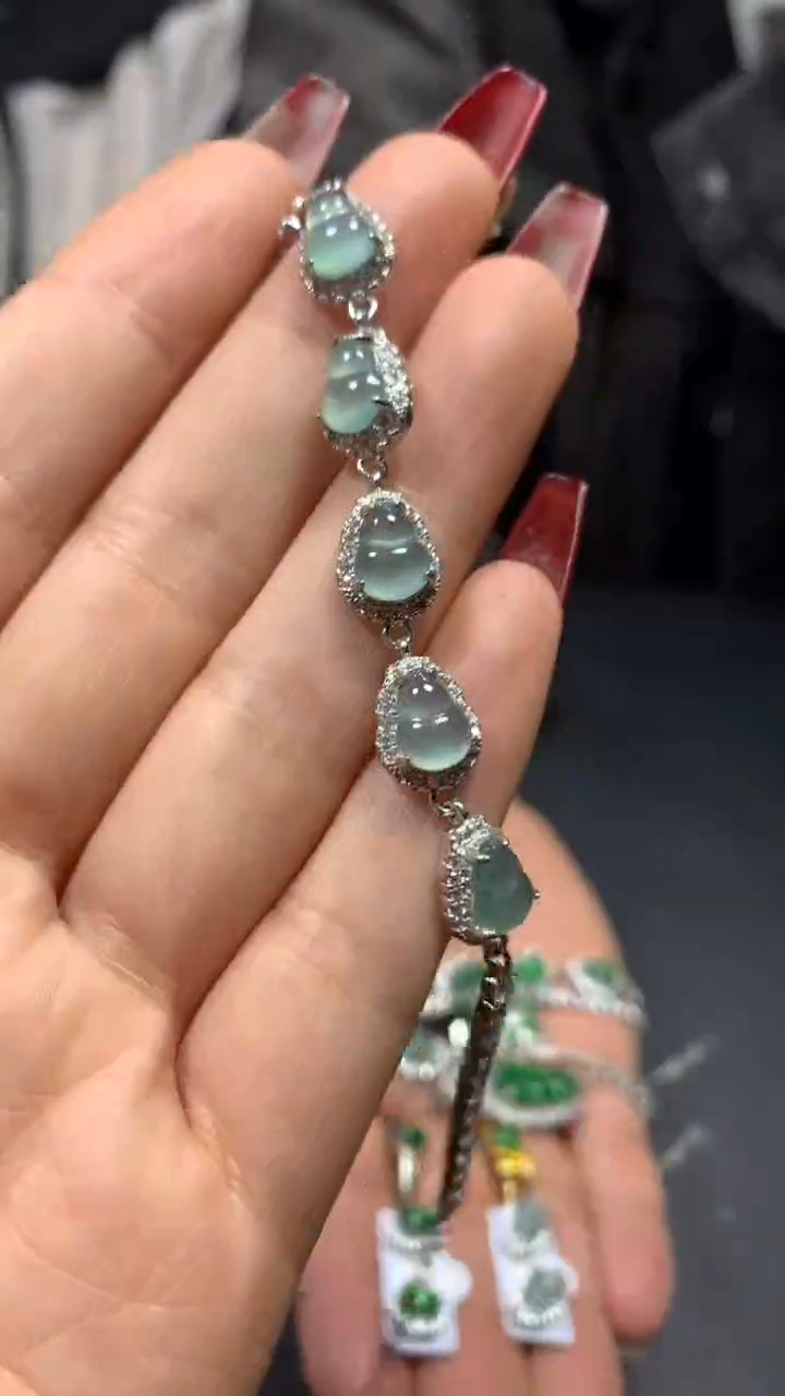 【闪购商品】翡翠手链未镶嵌0095512794多样性发一