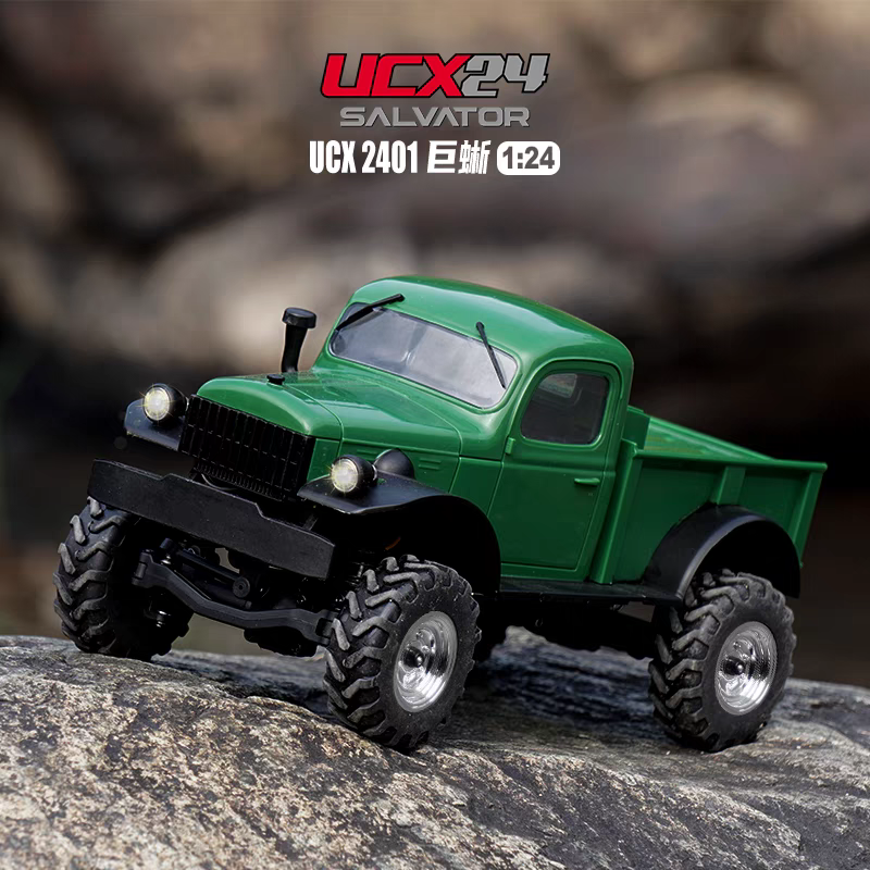 优迪 1:24 全比例模型四驱 UCX2401 巨蜥 车模rc攀爬车室内遥控车
