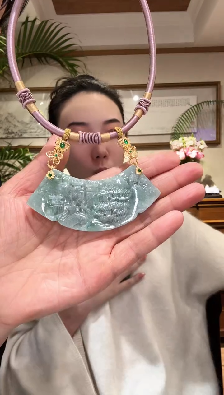 【闪购商品】翡翠颈饰未镶嵌国风