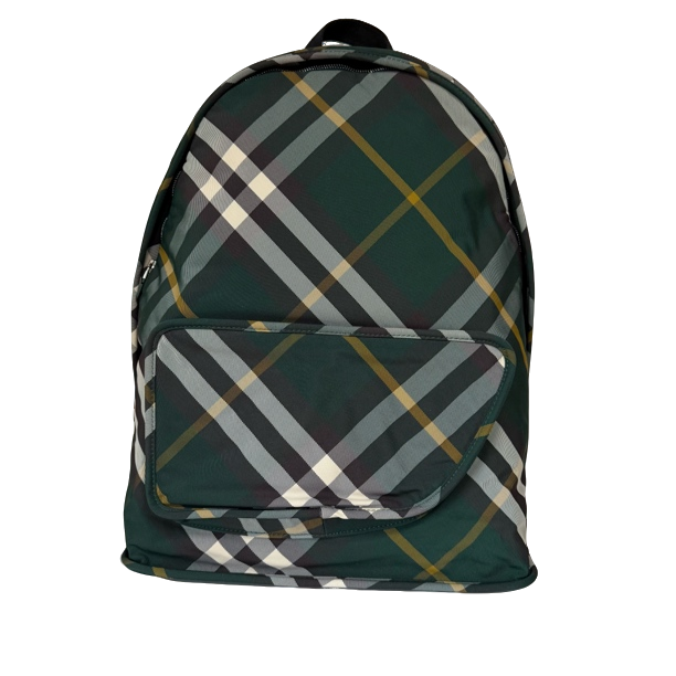 95新 BURBERRY/博柏利 帆布格纹双肩包/427