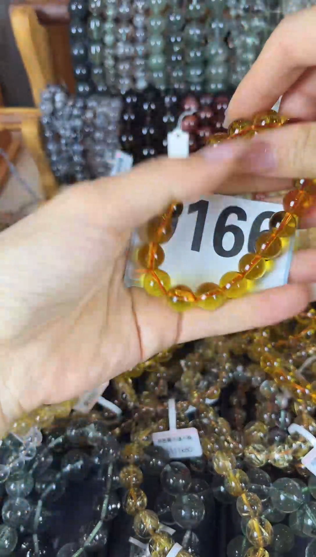 水晶手链未镶嵌10mm黄水晶166