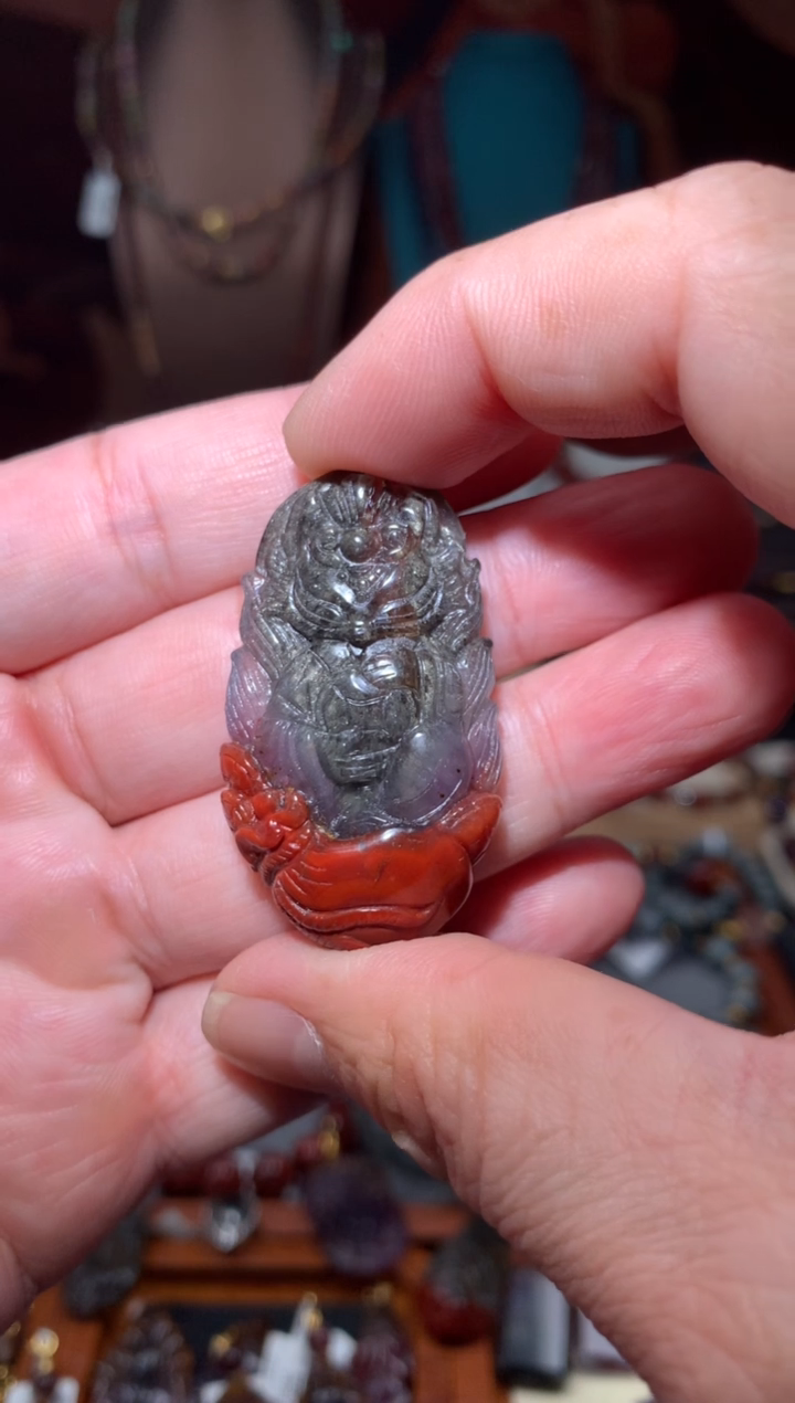 未镶嵌珠宝半成品水晶爱****哥红极光凤九