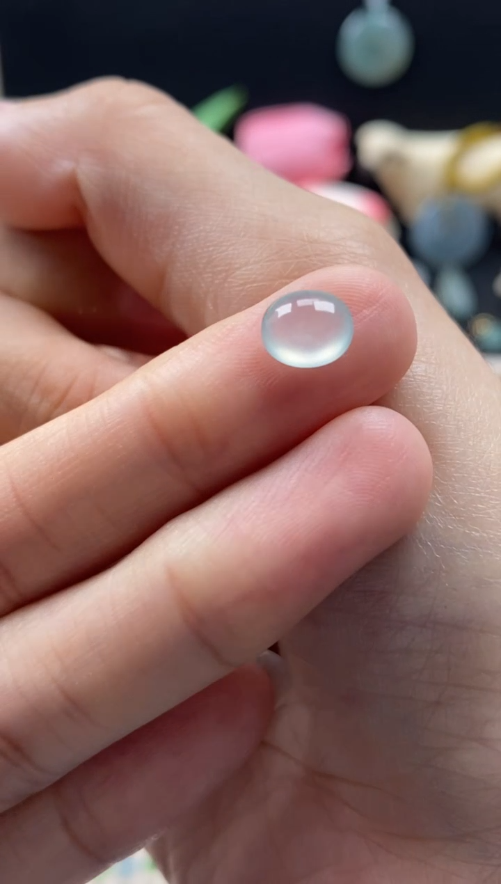 【闪购商品】翡翠颈饰未镶嵌翡翠冰种蛋面