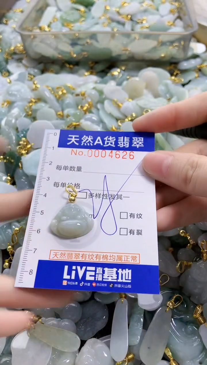 颈饰未镶嵌翡翠天然A货翡翠
