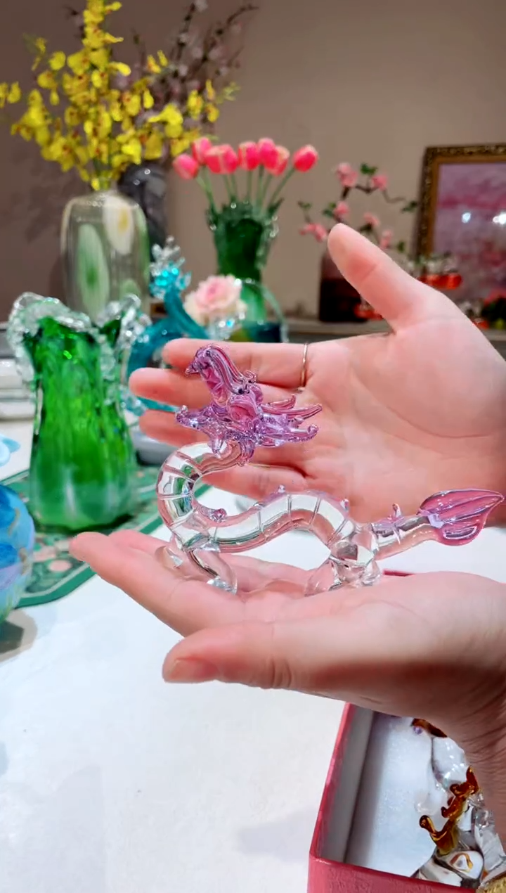 【闪购商品】琉璃手工艺品    紫色龙
