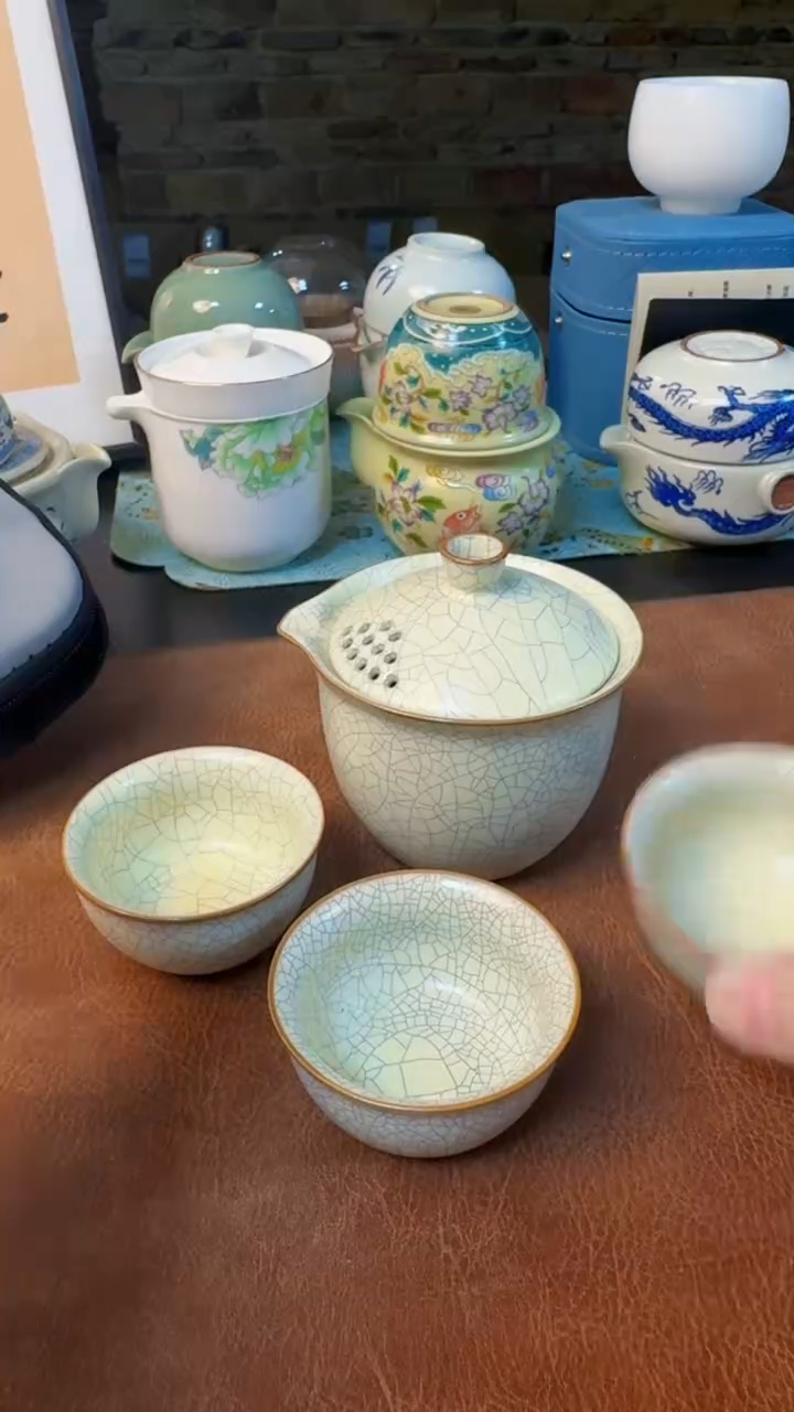 【闪购商品】杯旅行快客茶具，黄龙玉汝，德化羊脂玉瓷