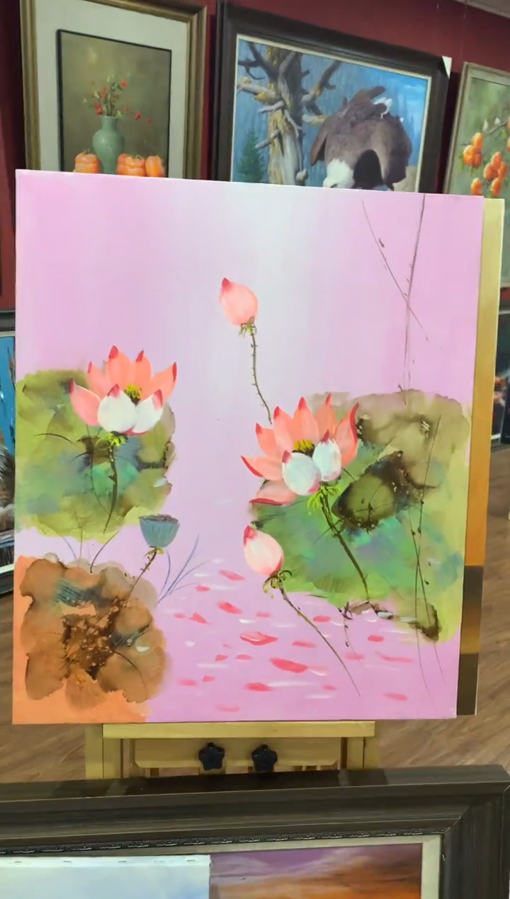油画纯手绘油画 带内框 50*60