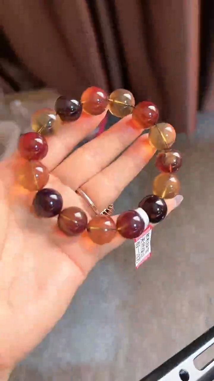 【闪购商品】琥珀手链未镶嵌规格15多宝手串#90