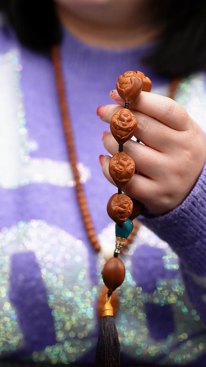 【闪购商品】橄榄核手串/手链光背财迷