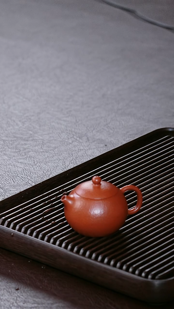 茶杯紫砂朱泥大红袍 小西施 16目粗砂 130cc